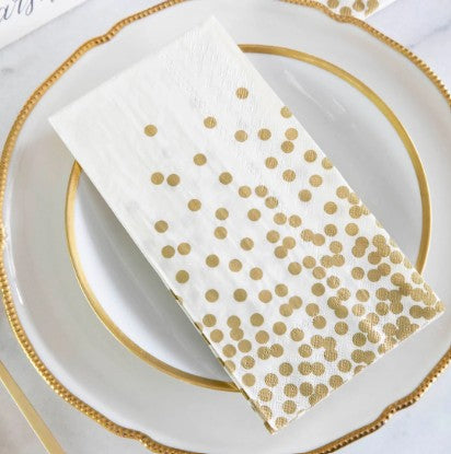 Hester & Cook Gold Confetti Napkins