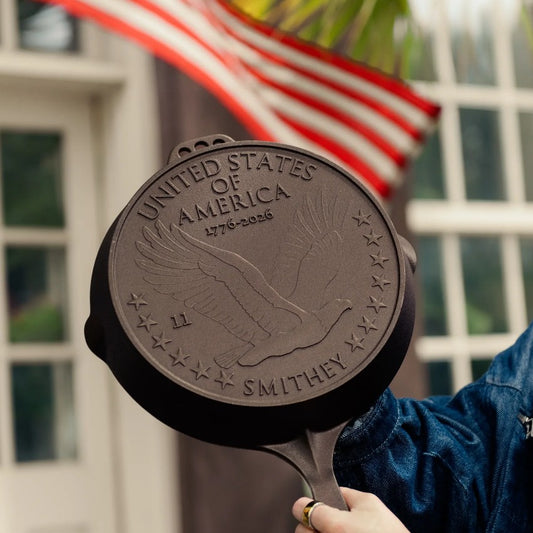 Limited Edition Smithey Ironware Cast Iron No. 11 American Anniversary Skillet