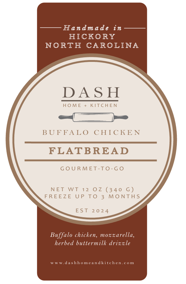 DASH Gourmet-to-Go, Buffalo Chicken Flatbread