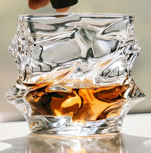 Tsuki Storm Japanese Crystal Whisky Glass, Set of 4