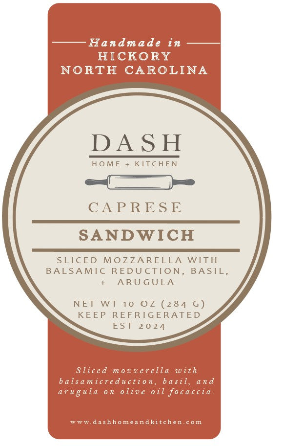 DASH Gourmet-to-Go Caprese Sandwich