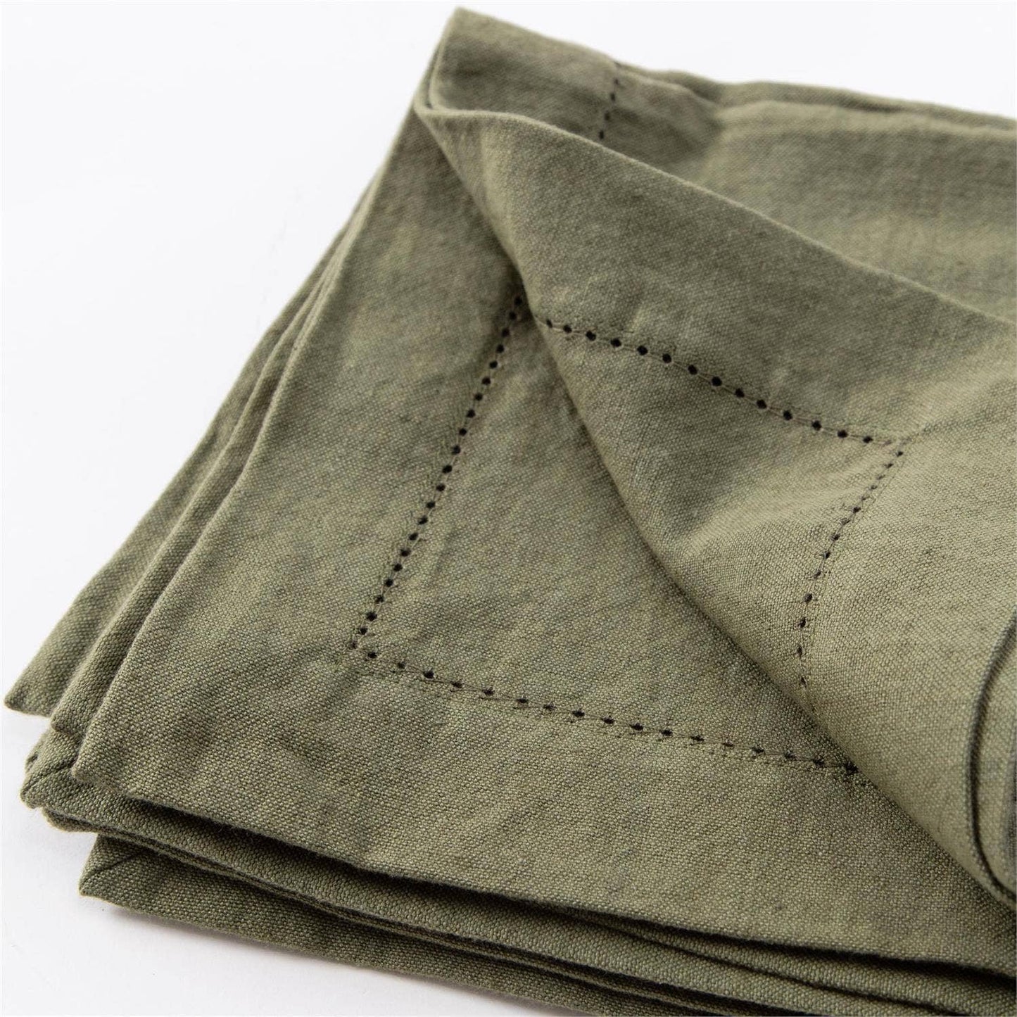 Stonewashed Moss Napkins - set of 4