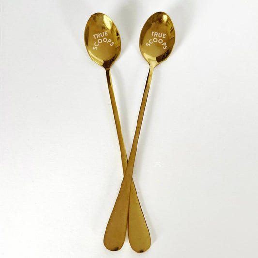 True Scoops Gold Ice Cream Spoon