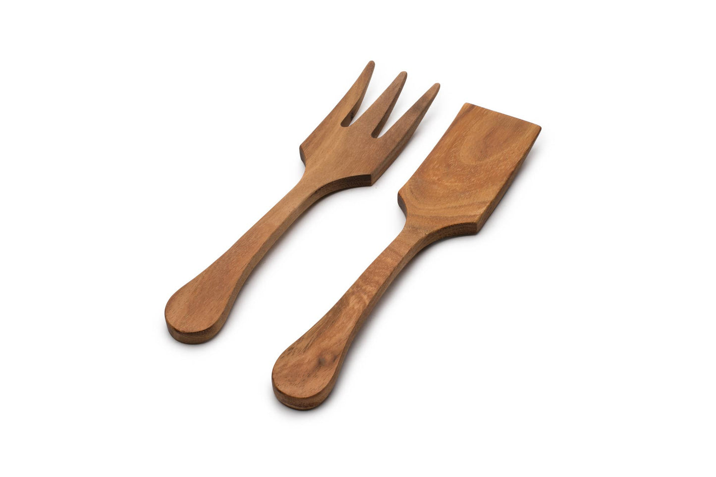 Couverts à salade extra larges en bois de fer, Acacia, 33 cm