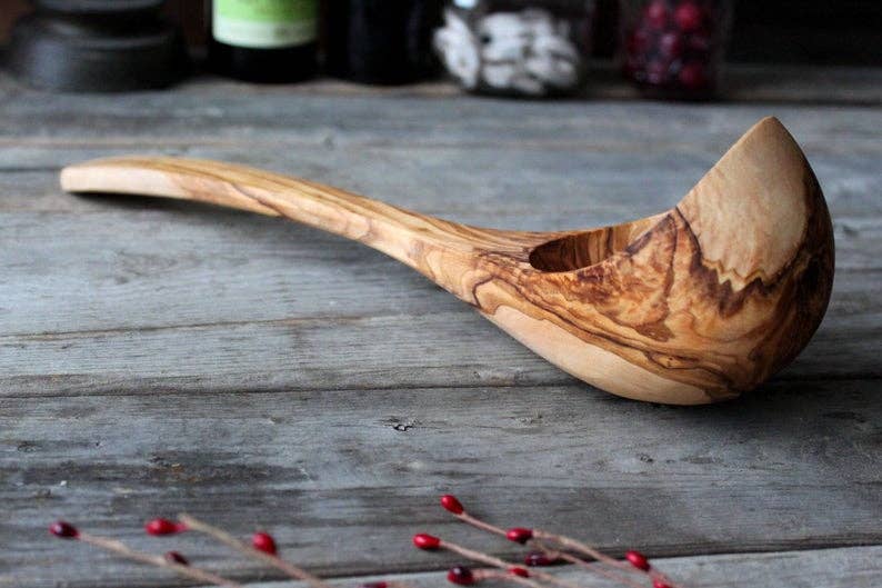 Wooden ladle