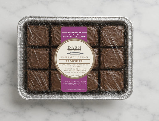 DASH Gourmet-to-Go, Caramel Pecan Brownies