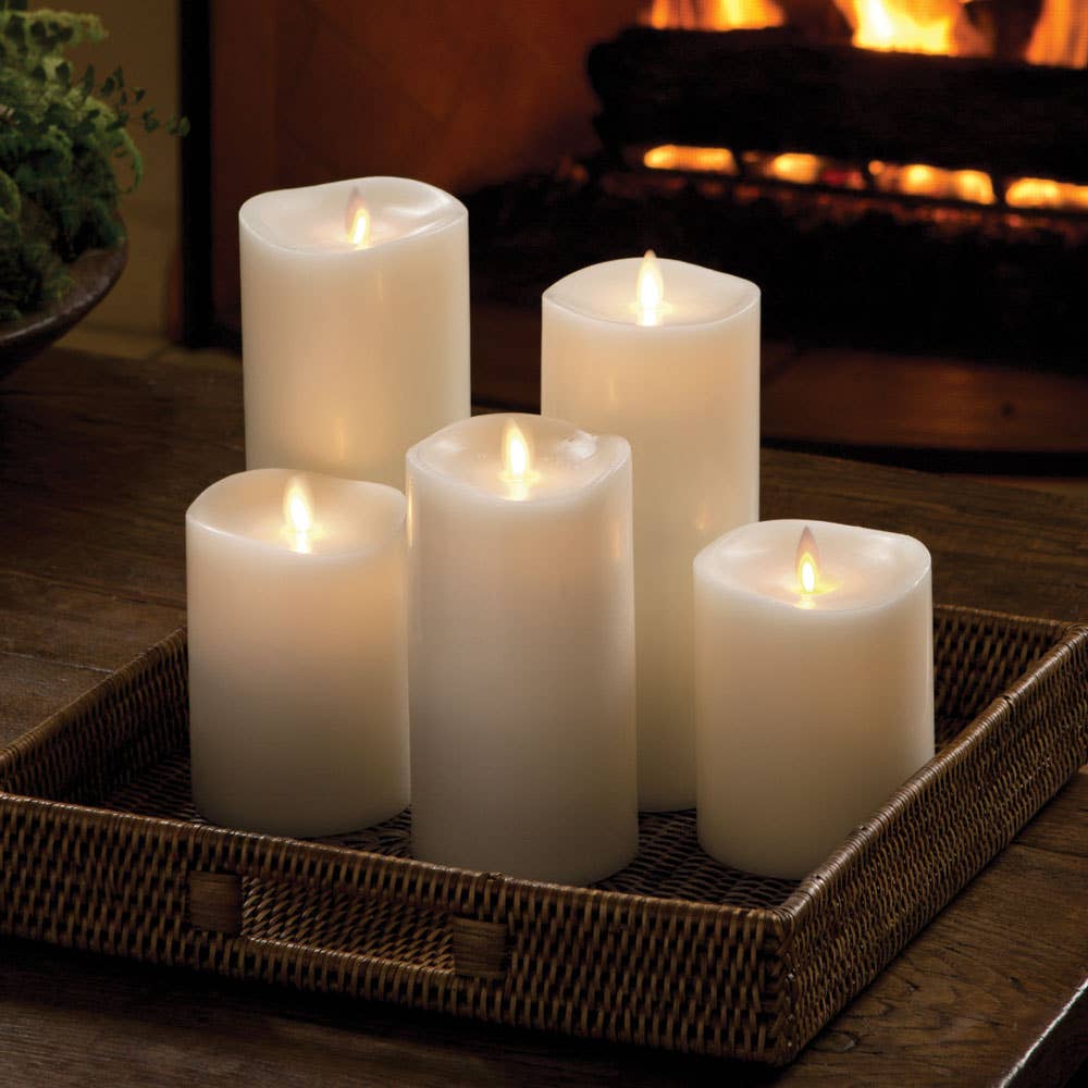 Lightli Moving Flame Ind Pillar 3.5" X 7"