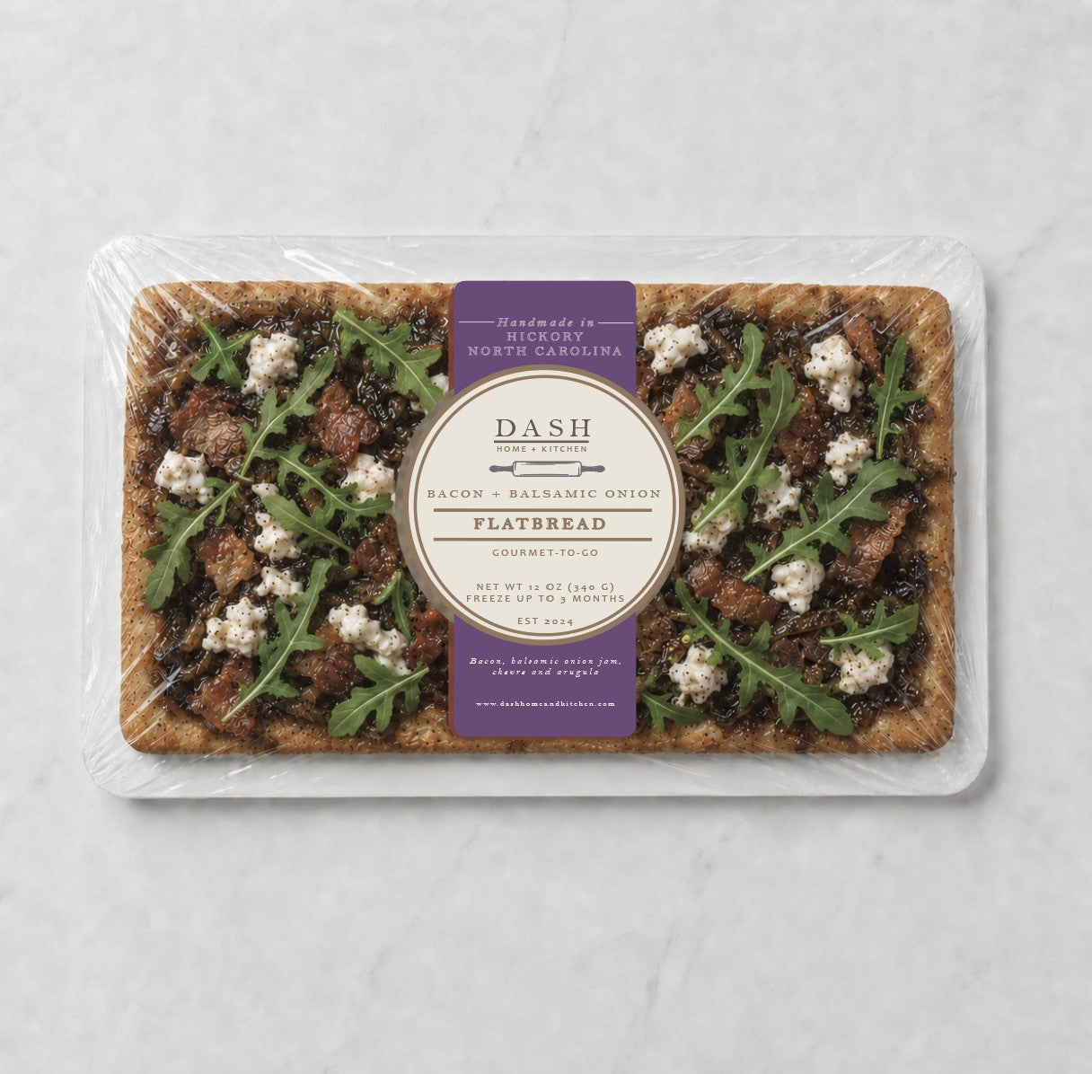 DASH Gourmet-to-Go, Bacon + Balsamic Onion Flatbread