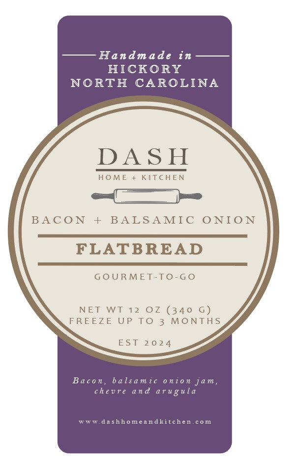 DASH Gourmet-to-Go, Bacon + Balsamic Onion Flatbread