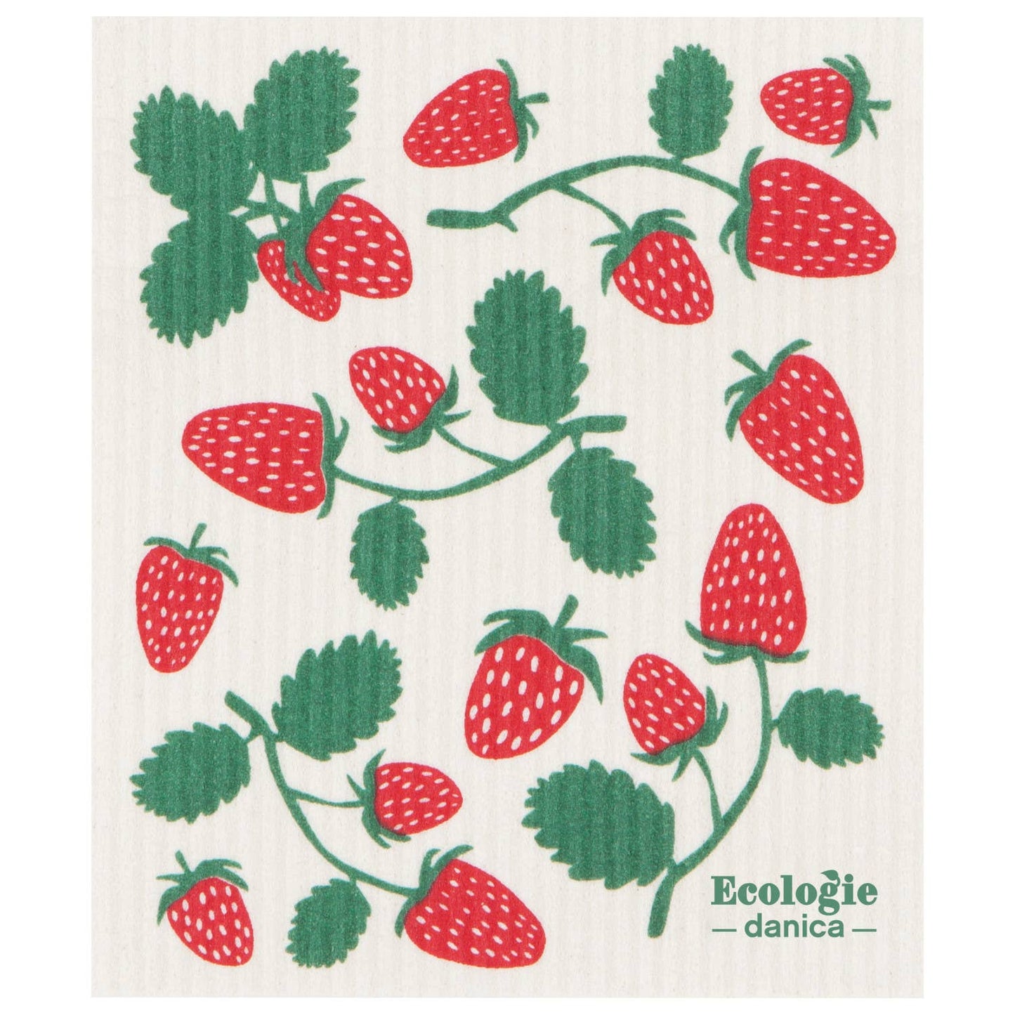 Strawberries Swedish Dishcloth