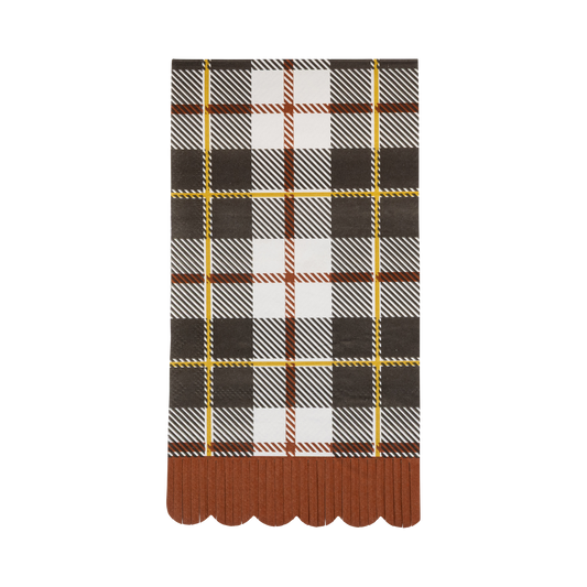 My Mind's Eye - Black Fall Plaid Dinner Napkin