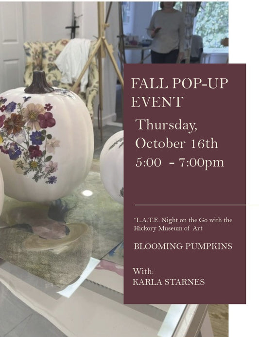 Blooming Pumpkins, Thursday, October 16th, 5:00 - 7:00 pm