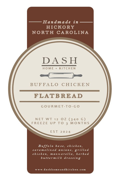 DASH Gourmet-to-Go, Buffalo Chicken Flatbread