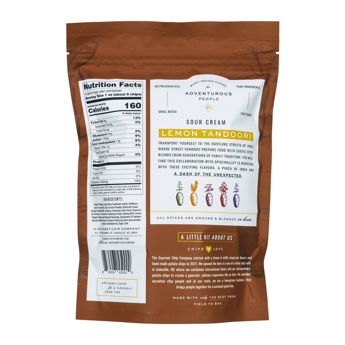 Sour Cream Lemon Tandoori Thick Cut Potato Chips