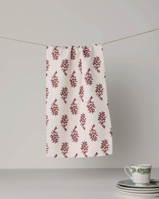 Geometry - Mistletoe Sprigs Mini Towel - Holiday 2026