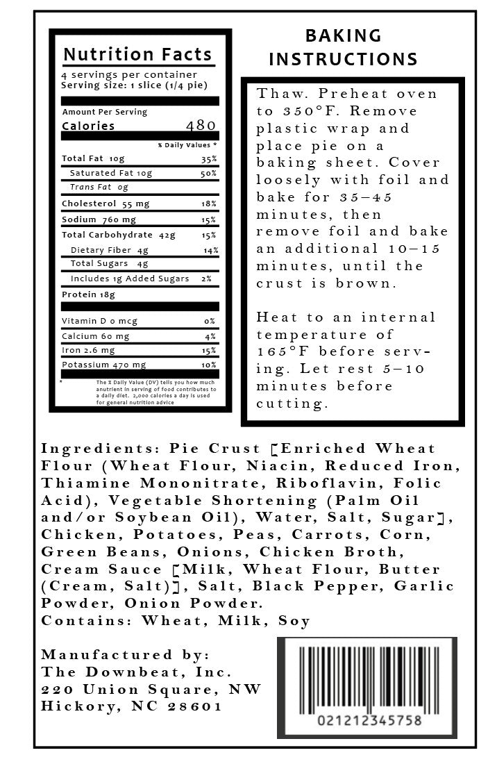 DASH Gourmet-to-Go, Homestyle Chicken Pie