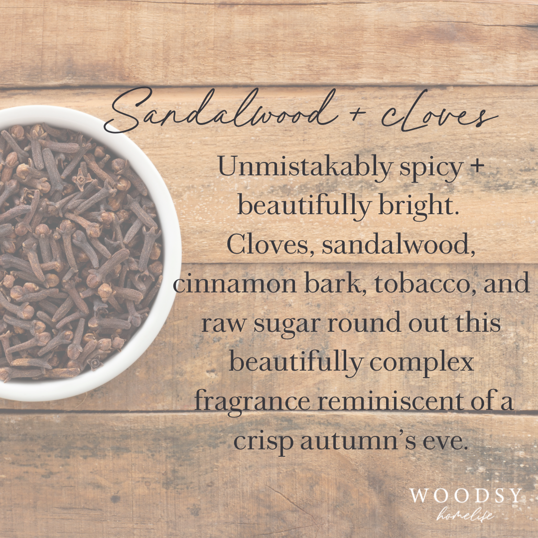 Sandalwood & Cloves Soy Candle