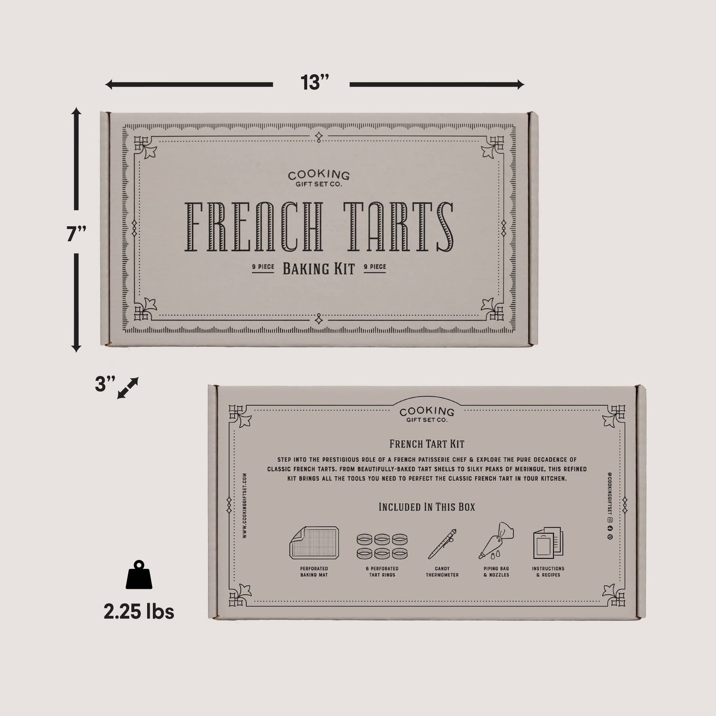 French Tart Baking Kit | Cake Decorating Tools | Unique Gift