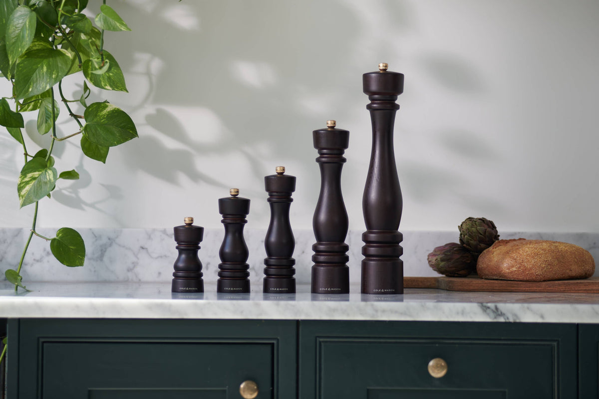 Cole & Mason London Chocolate Wood Salt & Pepper Mill Set
