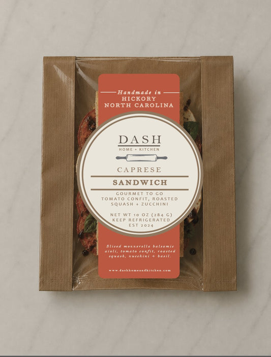 DASH Gourmet-to-Go, Caprese Sandwich