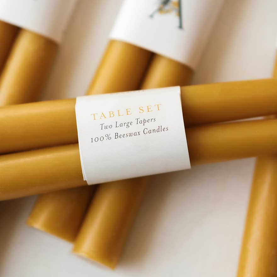 Beeswax Taper Candlesticks