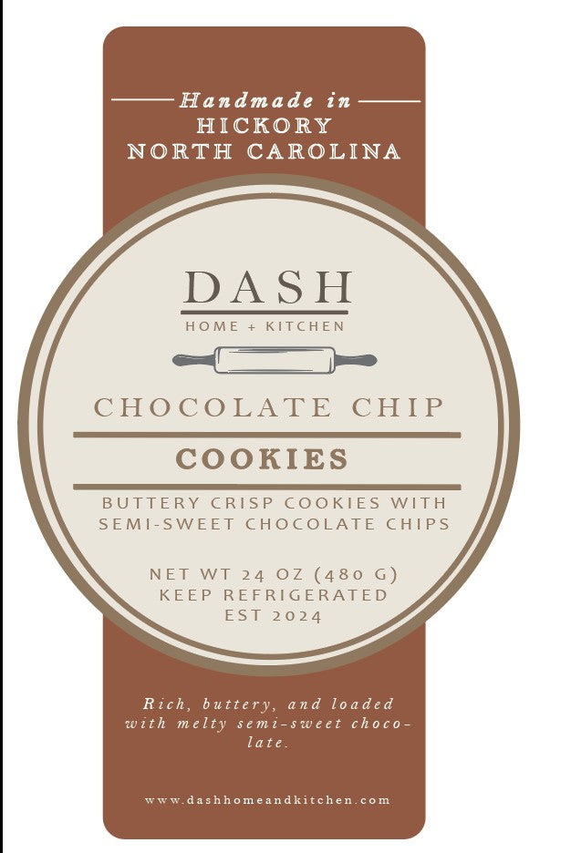 DASH Gourmet-to-Go, Chocolate Chip Cookies