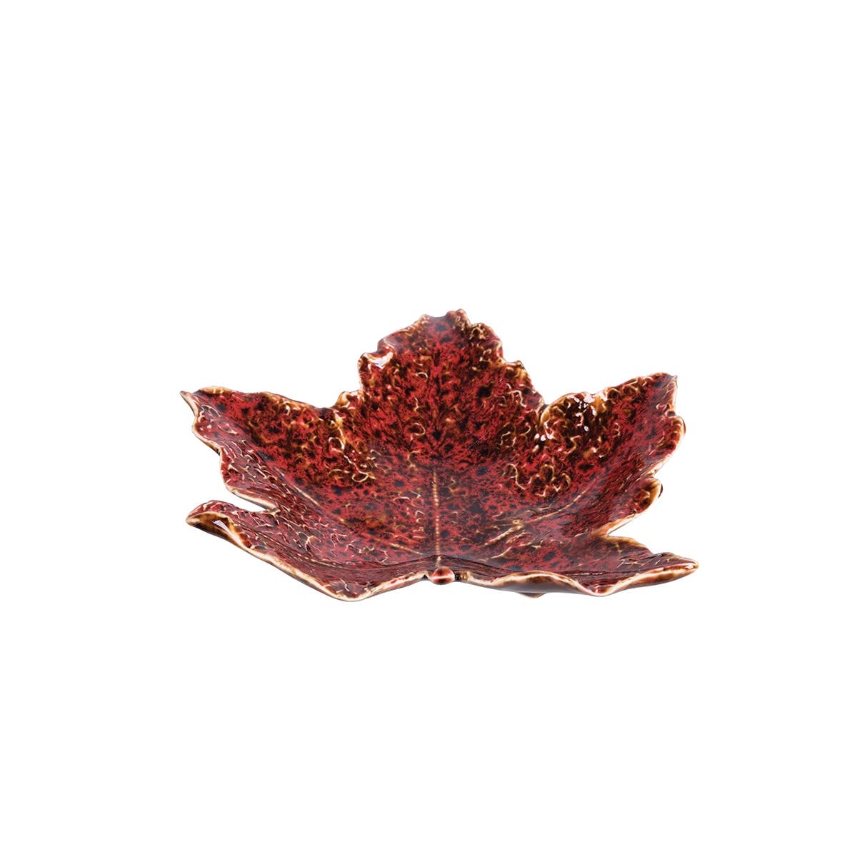 Fall/Harvest Red Maple Leaf Decorative Plate