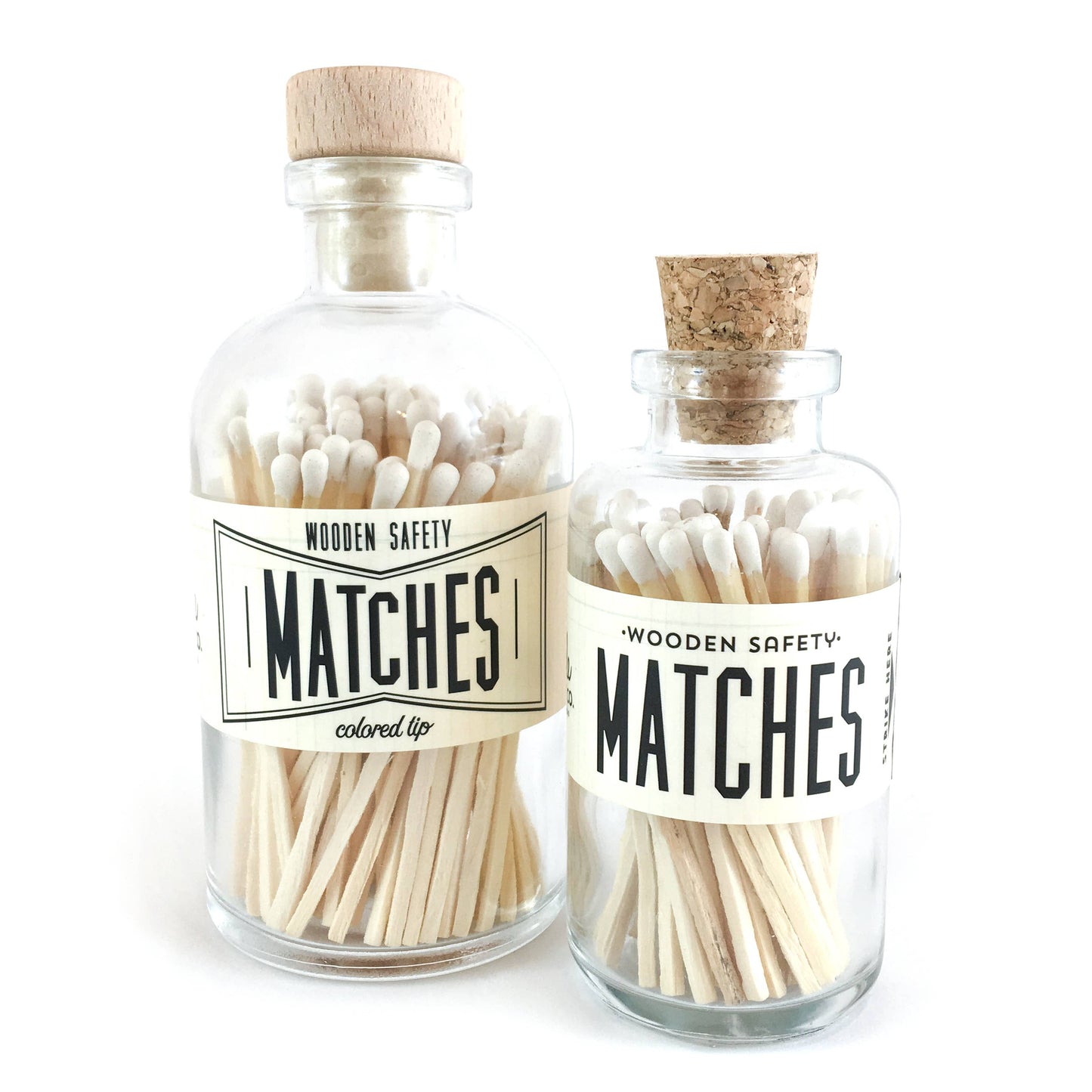 Skinny Tapered Candles - Shell White