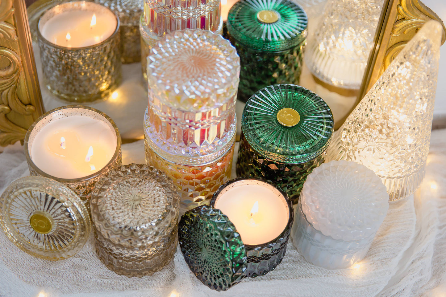Mistletoe & Holly Petite Shimmer Candle
