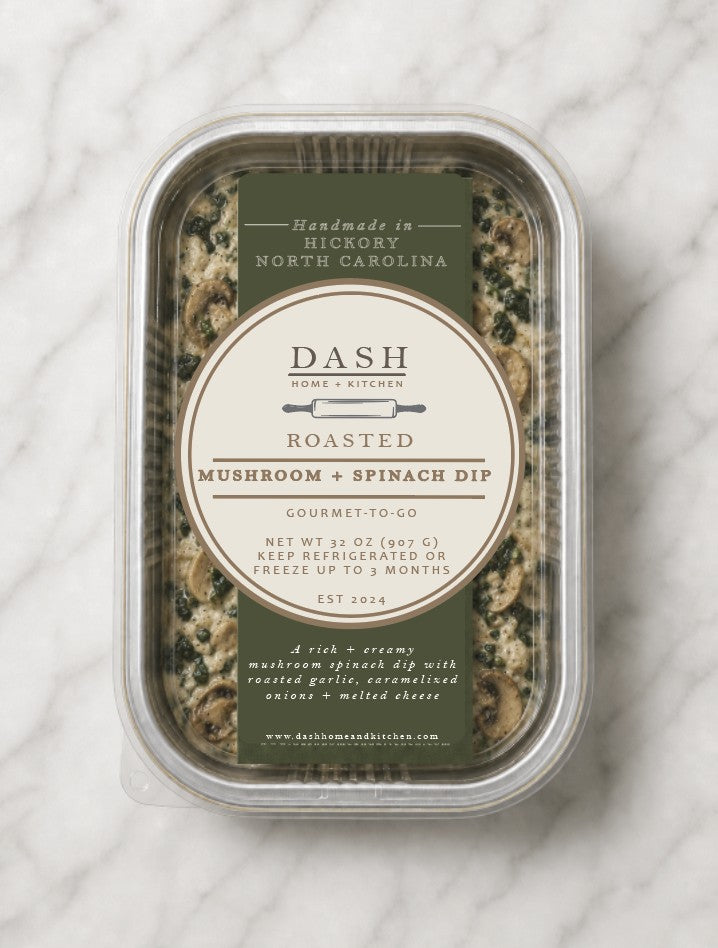DASH Gourmet-to-Go, Roasted Mushroom & Spinach Dip