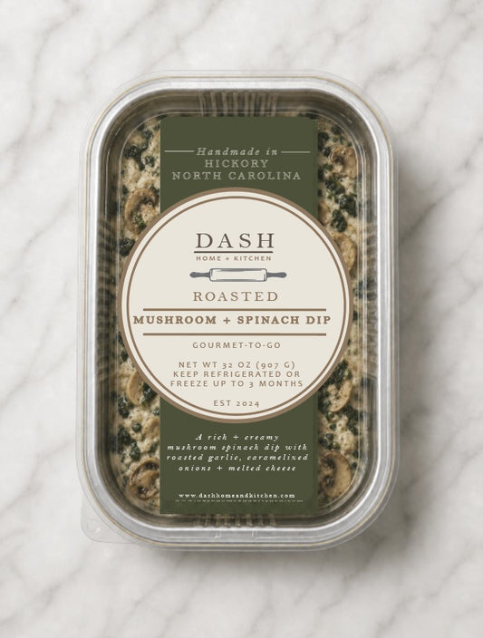 DASH Gourmet-to-Go, Roasted Mushroom & Spinach Dip