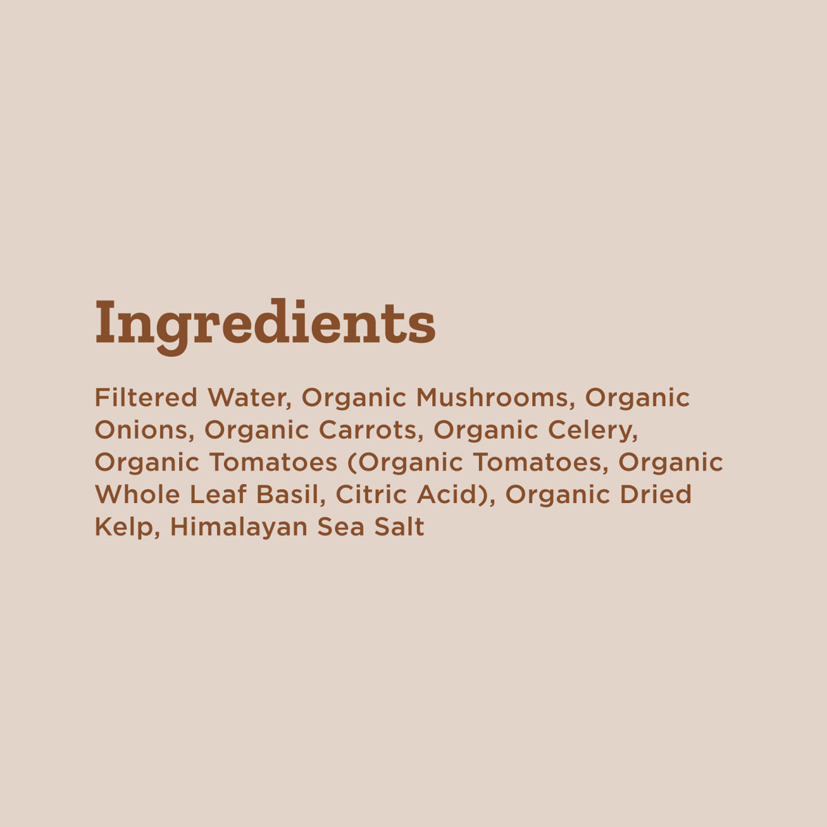 Organic Mushroom Broth
