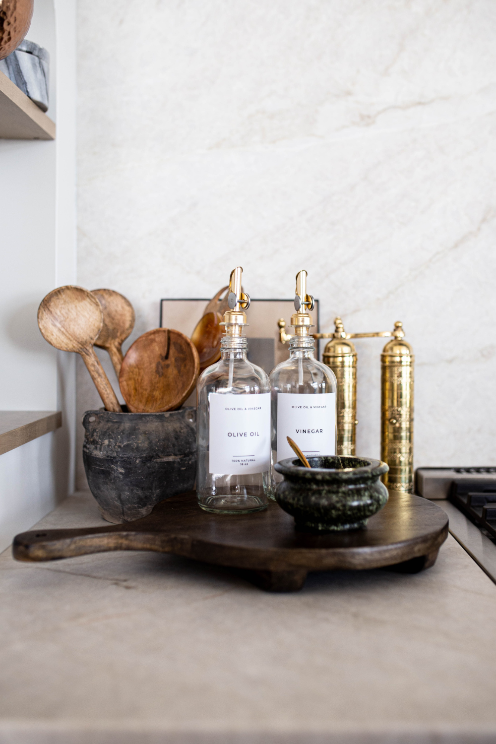 Glass Olive Oil & Vinegar Dispenser
