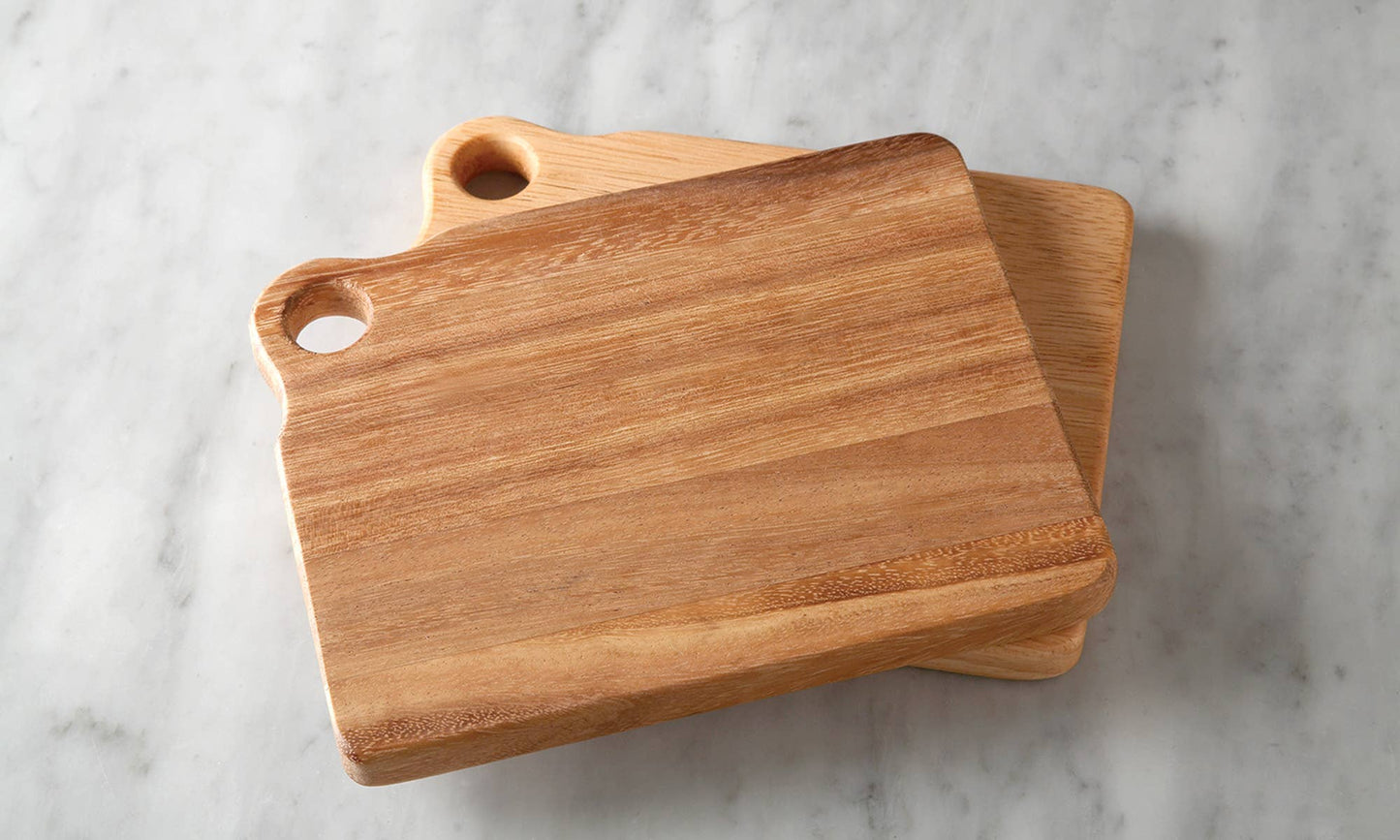 Ironwood Sandwich Boards, Acacia Wood, Set of 2, 7.75" x 6"