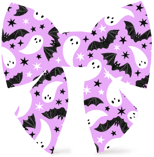 Spooky Season Glow-in-the-Dark Lady Dog Bow