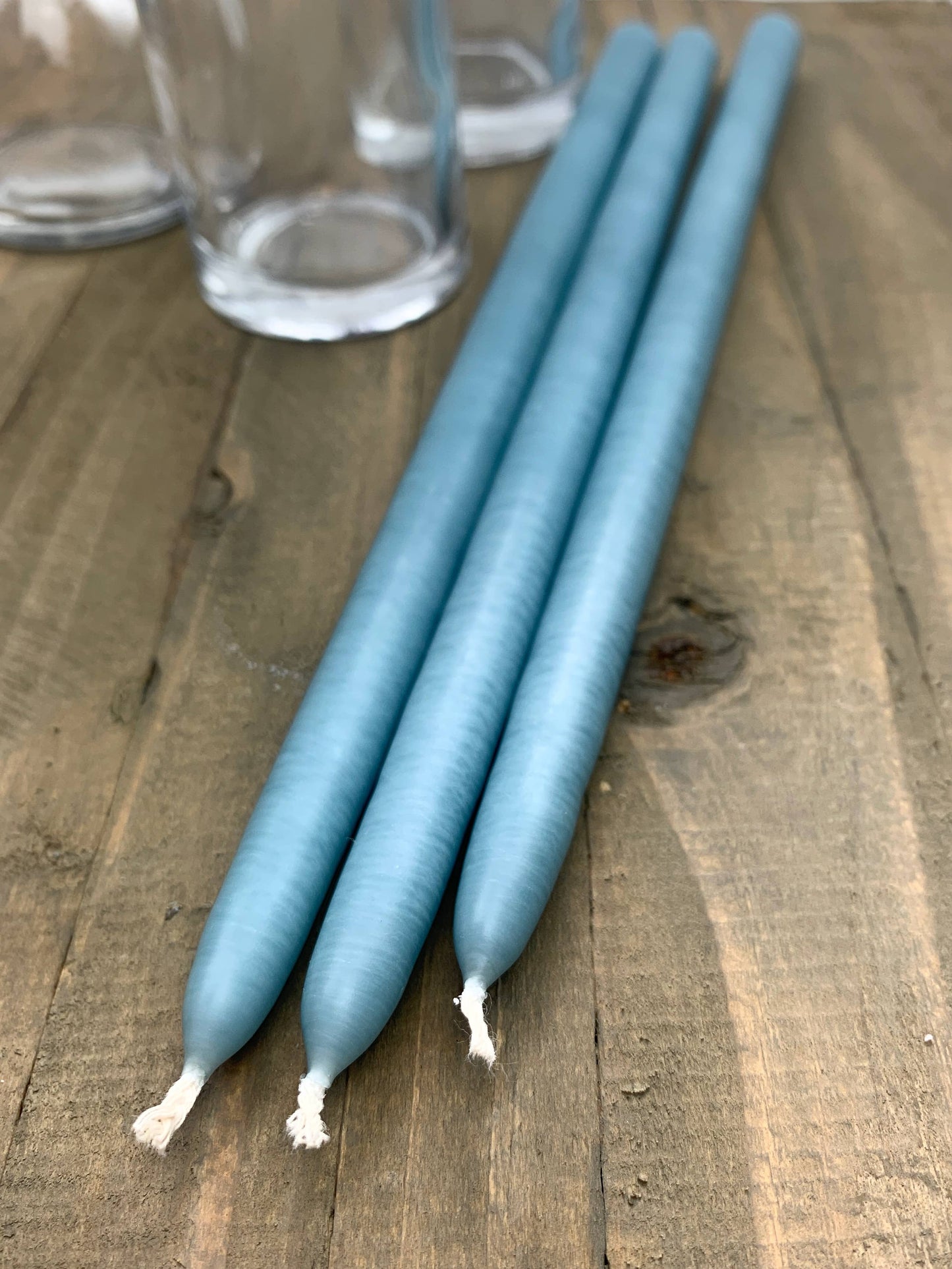 Skinny Tapered Candles - Kansas Sky