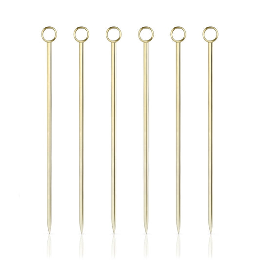 Belmont™ Reusable Gold Plated Cocktail Picks Set of 6