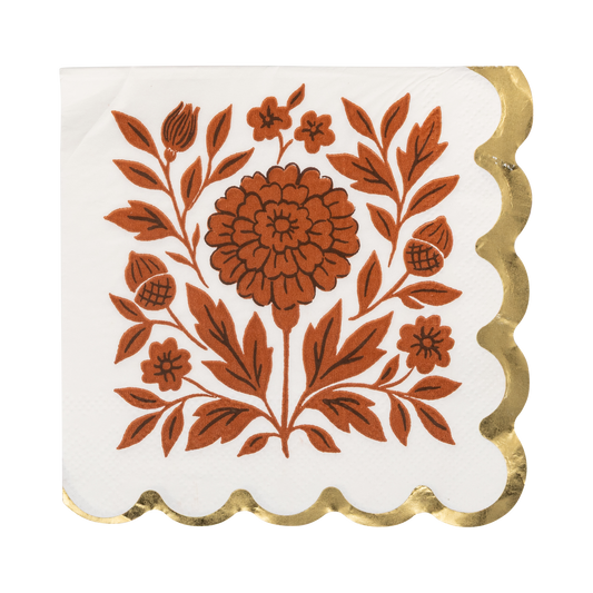 My Mind's Eye - Fall Flora Cocktail Napkin