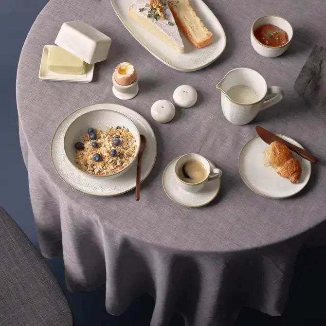 SAISONS Handmade Stoneware Round Dinner Plate