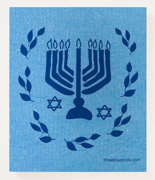 Hanukkah Swedish Dishcloth