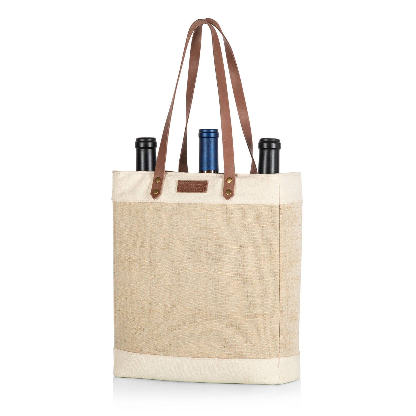 Pinot Jute 3 Bottle Wine Bag