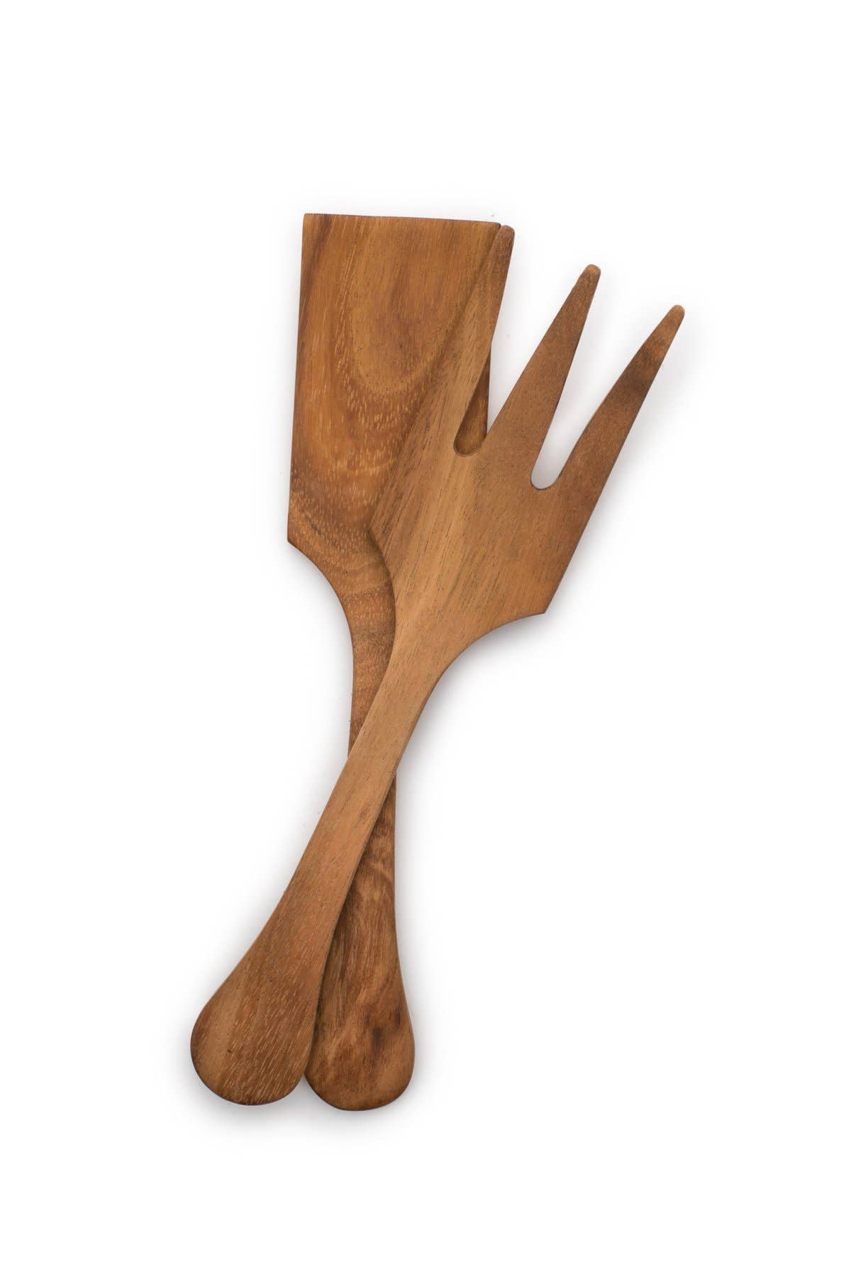 Couverts à salade extra larges en bois de fer, Acacia, 33 cm