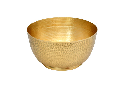 Gold Hammered Round Tub