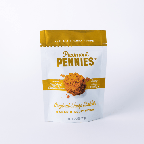 Piedmont Pennies - Gluten Free Original Sharp Cheddar Biscuit Bites