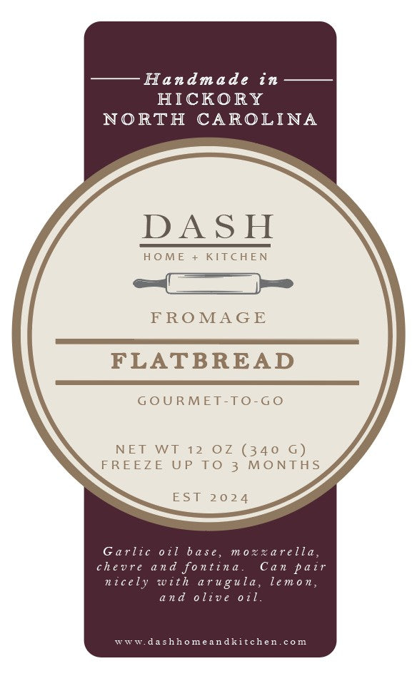 DASH Gourmet-to-Go, Fromage Flatbread
