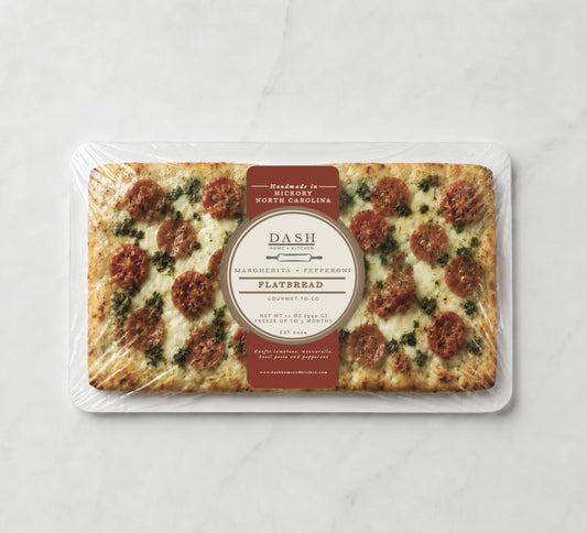 DASH Gourmet-to-Go, Margherita + Pepperoni Flatbread