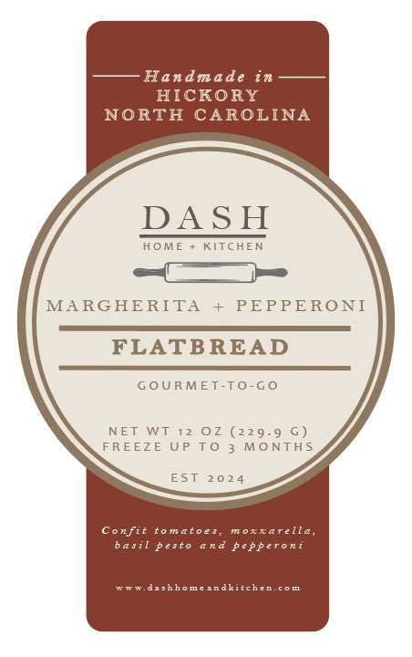 DASH Gourmet-to-Go, Margherita + Pepperoni Flatbread