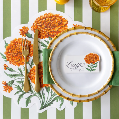 Set de table en papier Hester & Cook à colorier avec motif dinde