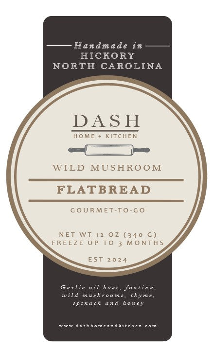 DASH Gourmet-to-Go, Wild Mushroom Flatbread