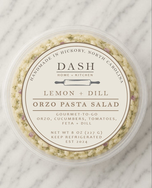 DASH Gourmet-to-Go, Lemon + Dill Orzo Pasta Salad